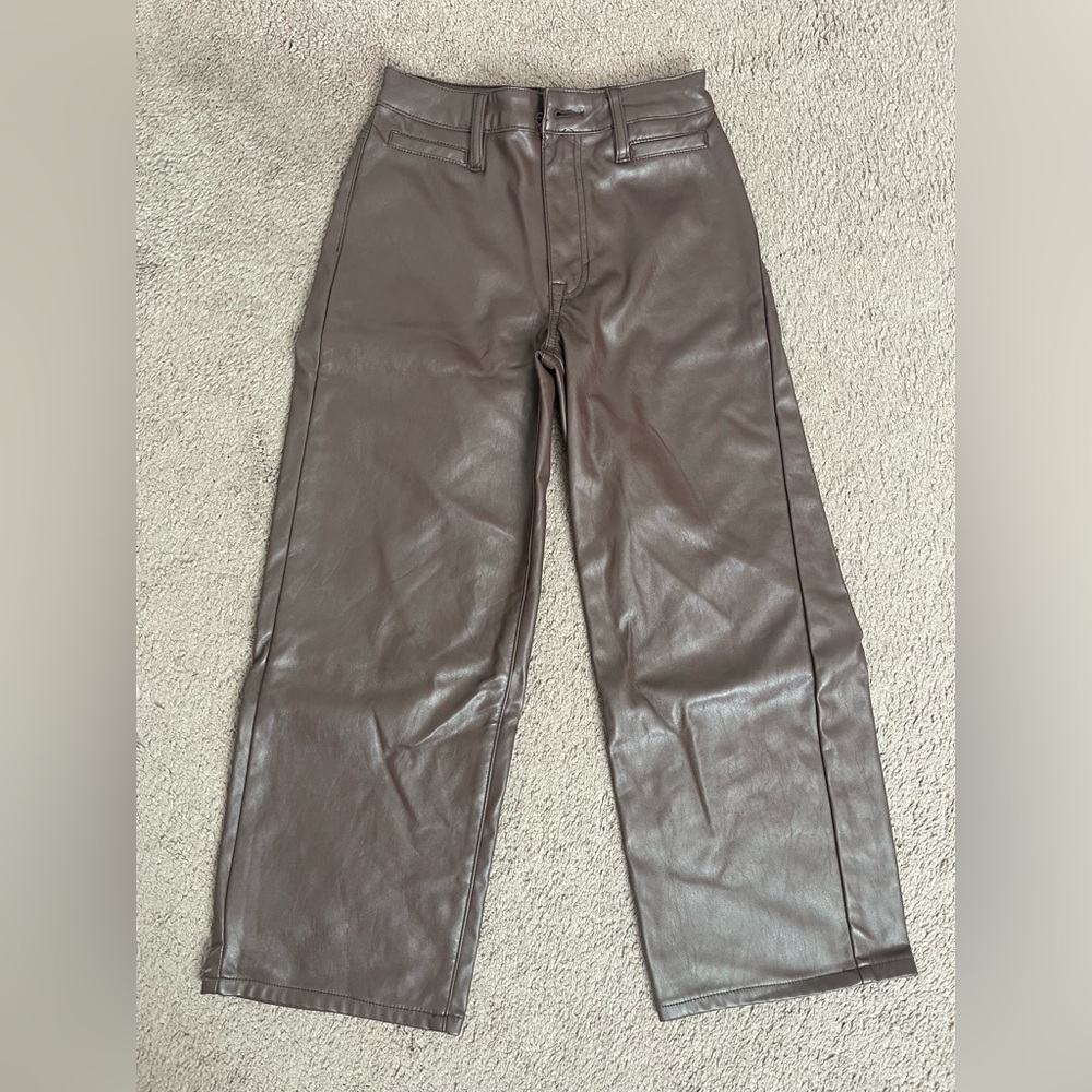 Dollhouse Brown Faux Leather Pants
